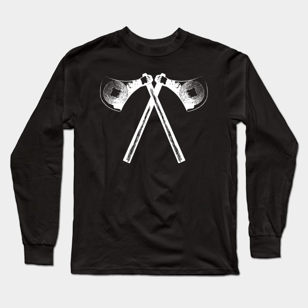 Axe Long Sleeve T-Shirt by QuickyDesigns